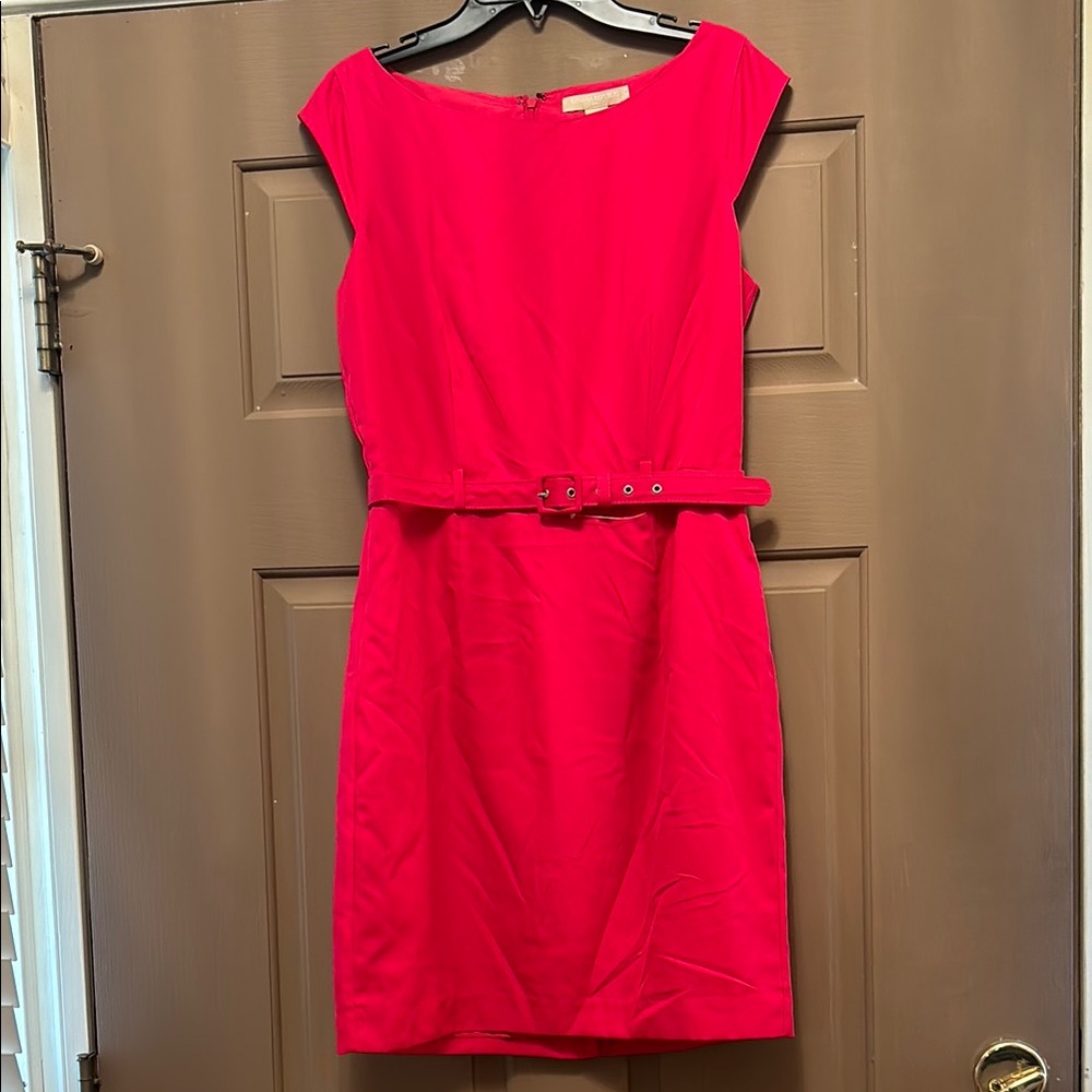 NWT Banana Republic Hot Pink Dress with Belt Size 8 Petite